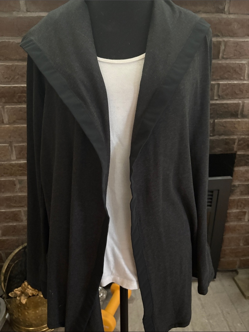adidas Black Open-Front Women's Poncho Cardigan